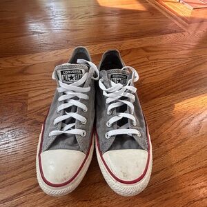 Converse All Star Gray Sneakers with White Laces
